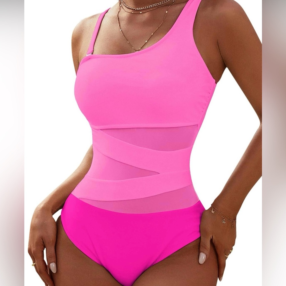NWT Bright Pink One-Piece Swimsuit